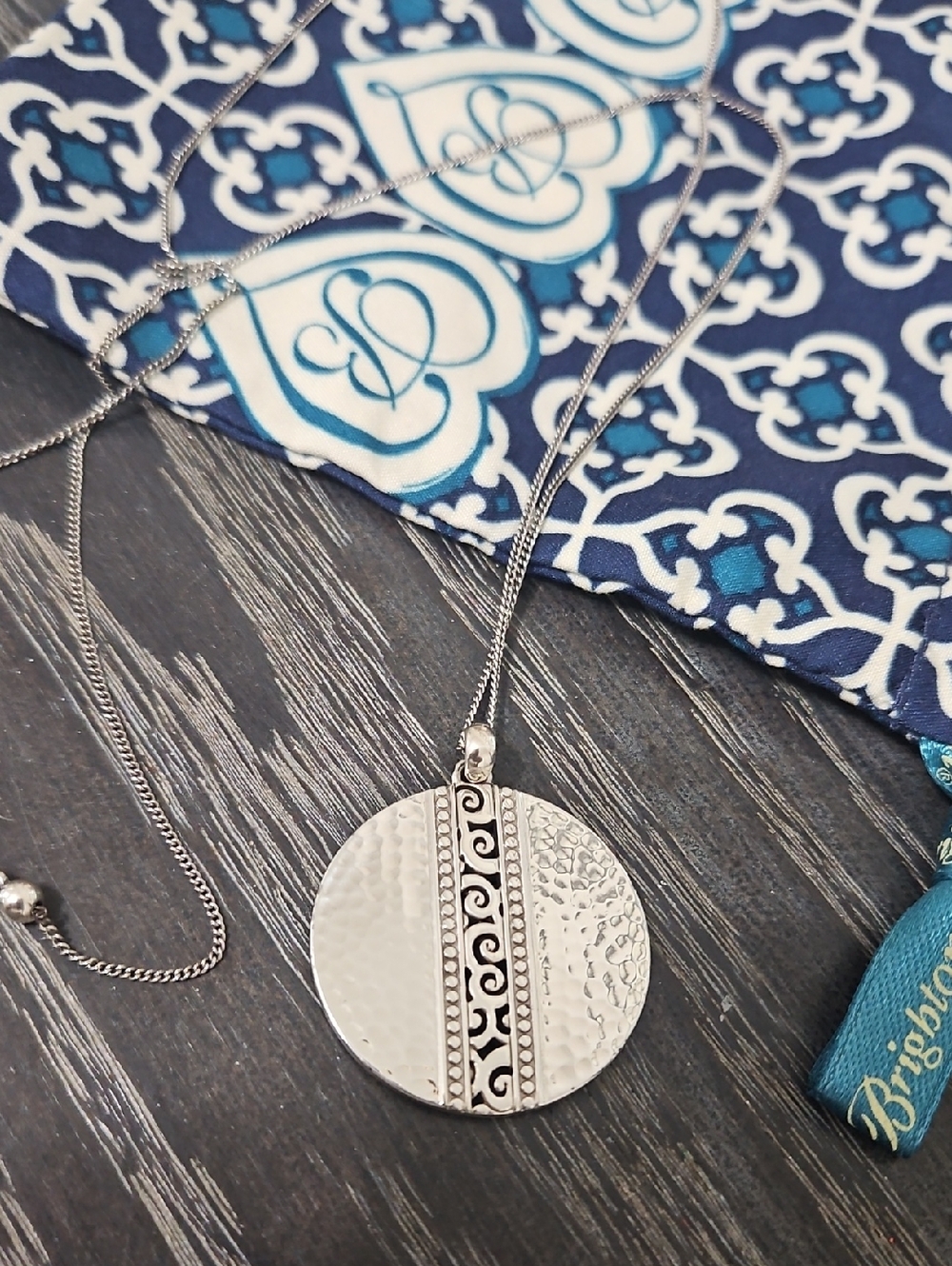 Brighton Mingle Disc Long Pendant Necklace